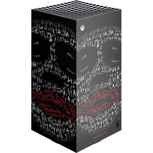 DC Comics The Joker Put a Smile On That Face XBox Series X Digital Edition Console Skin